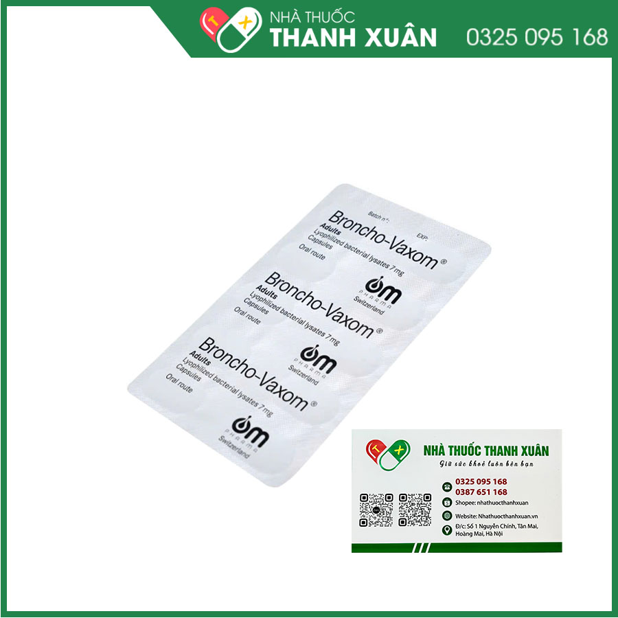 Broncho-Vaxom Adults giúp tăng cường miễn dịch đường hô hấp cho người lớn